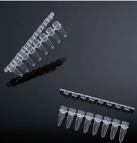 Крышка купола плоской крышки пробирок ПЦР прокладки ПП лаборатории 0,2мл 8